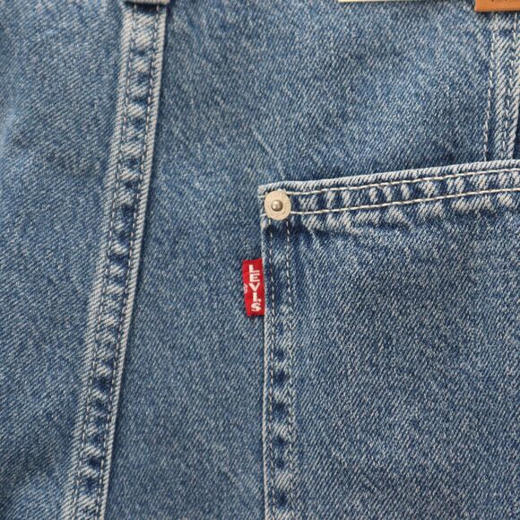 Levi's Loose Fit Jeans Women's 30 Blue Utility Dad Mid Rise Straight Leg Big E - Picture 13 of 13